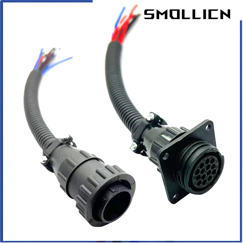 1/5 sety 14 PIN AMP Historický konektor hesla 182655-1182641-1 182649-1 Ženská zásuvka s chvostom a káblom 20 cm