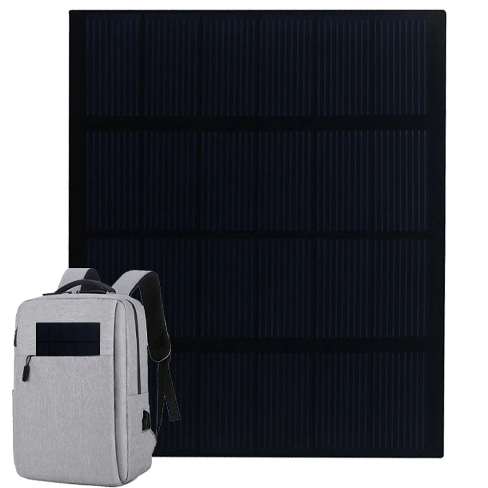 1,5 W 6V Solárny panel Prenosná solárna nabíjačka s batériou 110x92 mm malý napájací panel Vonkajší solárny článok na kemping