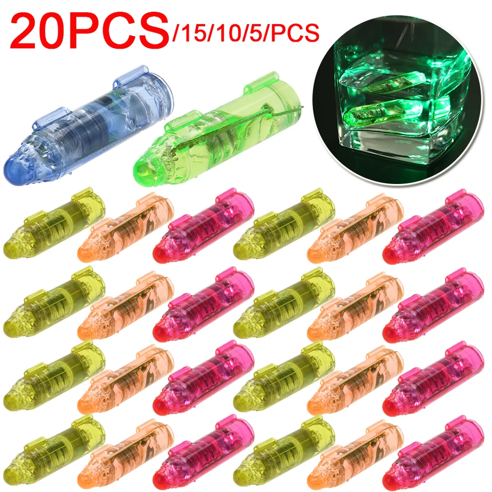 1-50ks hlboké kvapky Rybárske svetlo Multicolor pod vodou Ryby priťahovanie indikátor LED LED rybárske svetlo Flash Light Blikajúce svetlo