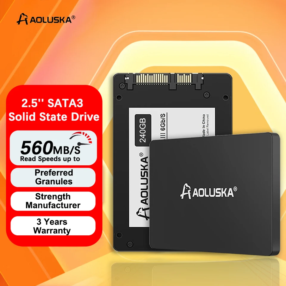 1/5ks aolluska 2,5 SATA 3 SSD 1TB 512 GB 256 GB 128 GB Desk počítačovej plochy 240 GB 480 GB 500 GB 2TB HD HD SATA3 PC LAPTOP Pevná disk
