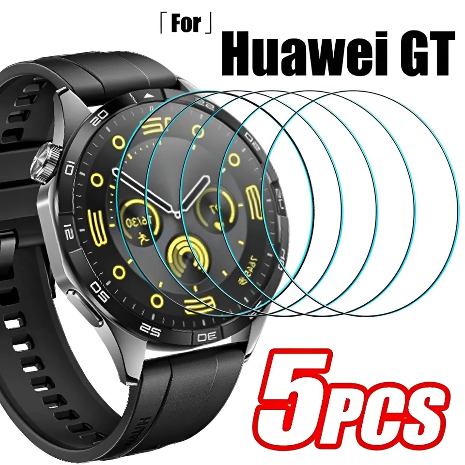 1-5ks HD Temperované sklo pre Huawei Watch GT SE 2 3 4 Runner Smartwatch Screen Screen Protector Film odolný proti výbuchu