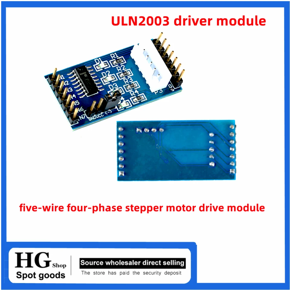 1-5ks/lot Uln2003 Krokový modul vodiča motora Uln2003A pre Arduino 28BJ-48 XH-5P Electronic DIY DIY PCB
