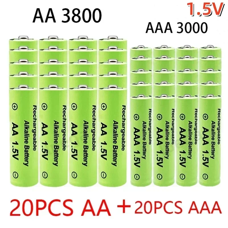 1,5V AA+AAA Ni MH NEKLADAJNÁ ALKALINALICKÁ BATTERICKÁ LOPEGA 3800-3000MAH PRE Player MP3 Play