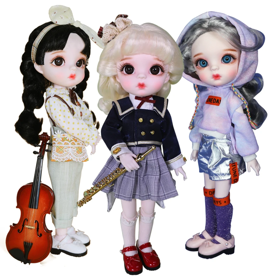 1/6 BJD Dolls Little Angel Fat Body, s 28 kĺbmi, prispôsobeným make -upom, vrátane oblečenia, oblekov topánok na predaj