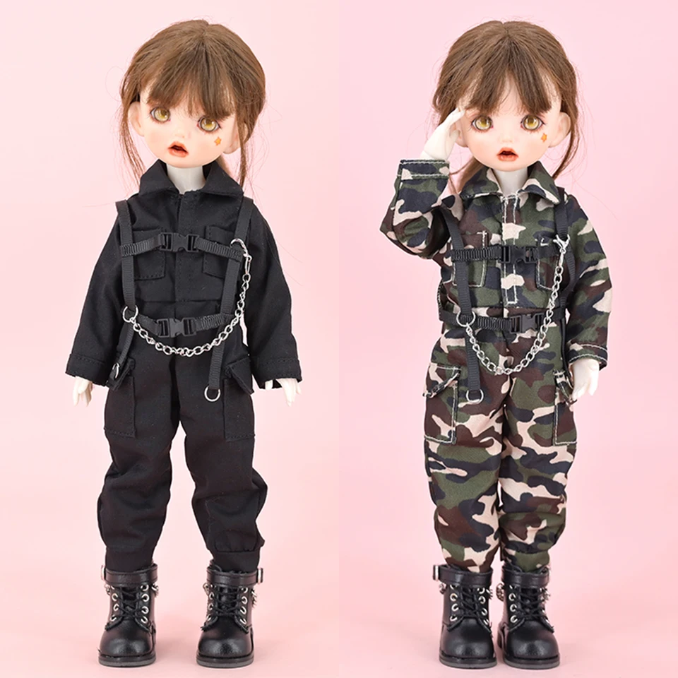 1/6 bábik, športové alfa taktické odevy set bunda Doll Work Clothory Doplnky pre Big Fish SD DD YOSD 1/6 BJD Dolls