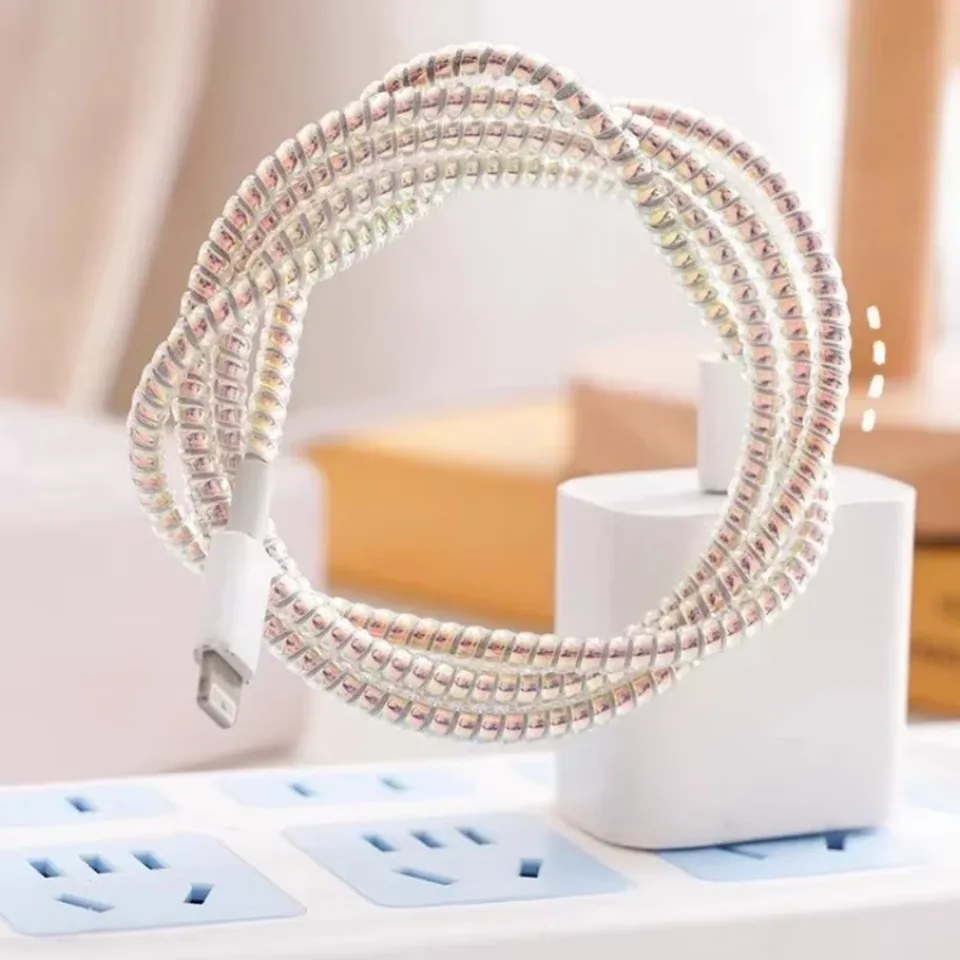 1,6 m USB nabíjacie dátové vedenie káblového kábla ochrana drôtových káblov Ochrana pružiny Organizátor kábla Organizátor domáceho stola príslušenstvo