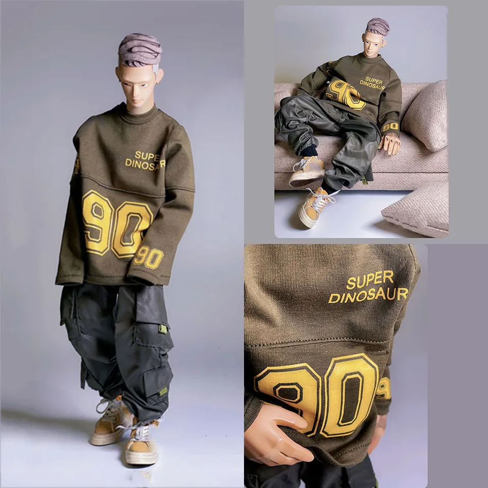 1/6 mužského vojaka oblečenia Street Style Wide Pullover Veľké množstvo dekorácie voľného času obliekanie príslušenstva pre 12 '' '' '' '' '' '' '' '' '' '' '' '' ''