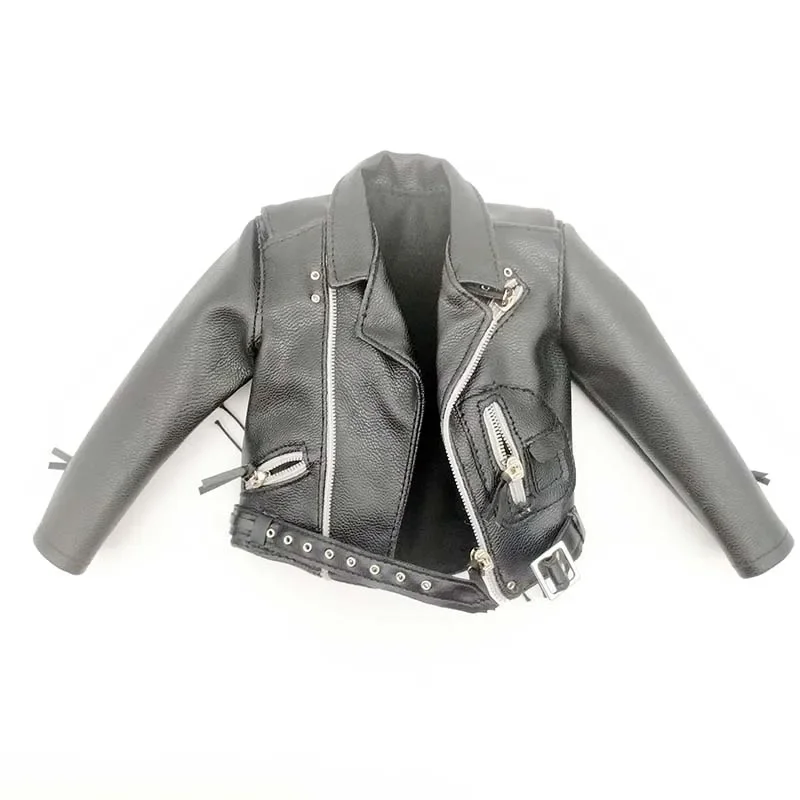 1/6 mužského vojaka PU kožená bunda Punk kostým Willow Loose Loose Coat Clothing Model pre 12 -palcovú akčnú postavu Tbl Jiaouol Doll Doll