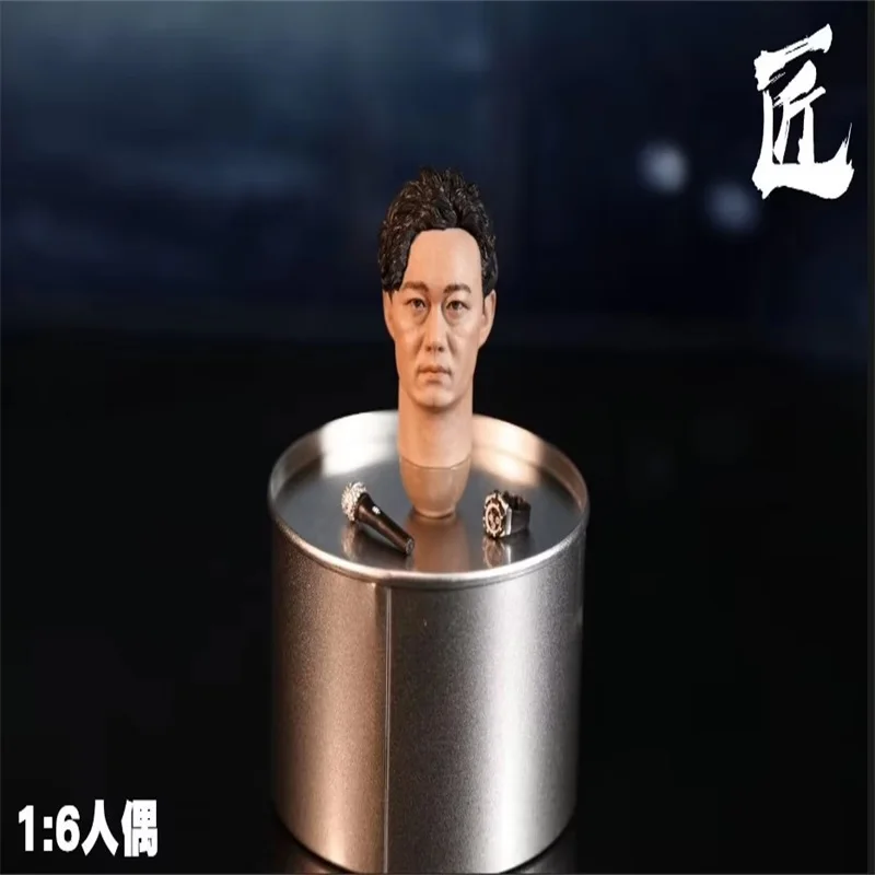 1/6 mužského vojaka Ázijskí herci Eason Chan Head Cass Watch Microfone Set Model Hray Fit 12 '' Action Figure na sklade