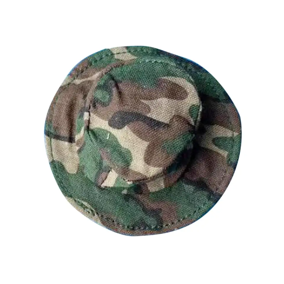 1/6 v mierke Bucket Hat Dolls Adsessory Obliekanie mini modelu Štýlová akčná figúrka Obrázok pre 12 palcových mužských figúr Kostý