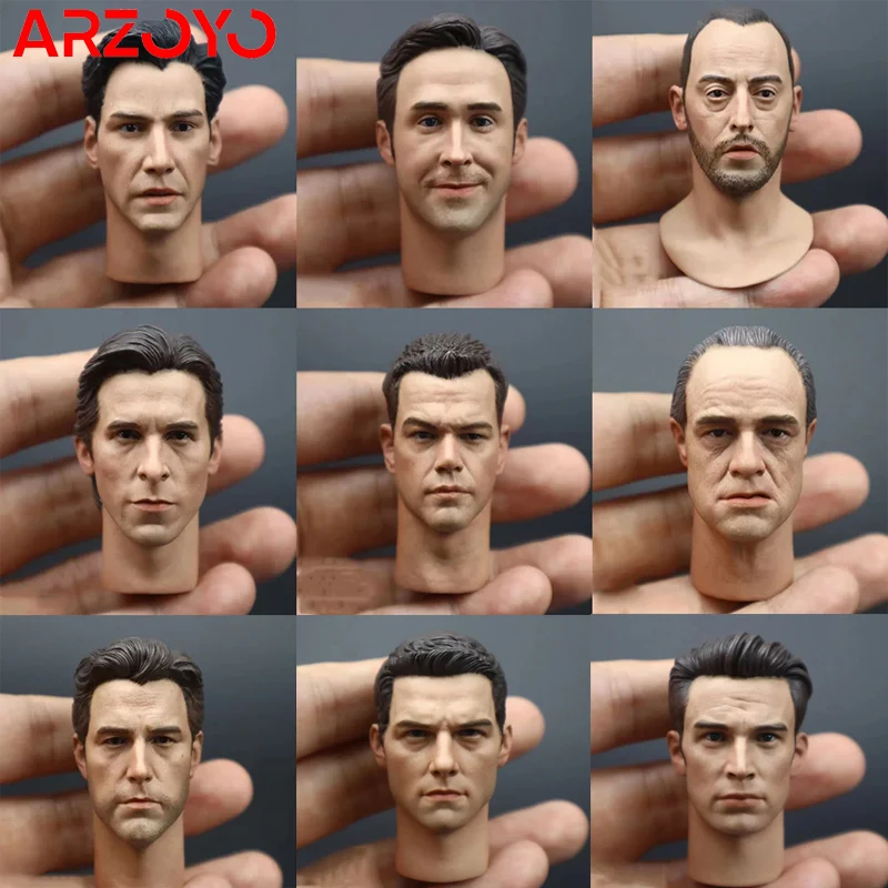 1/6 v mierke Henry Cavill Tom Cruise Michael Keaton Male Star Head Scull Castry pre 12 