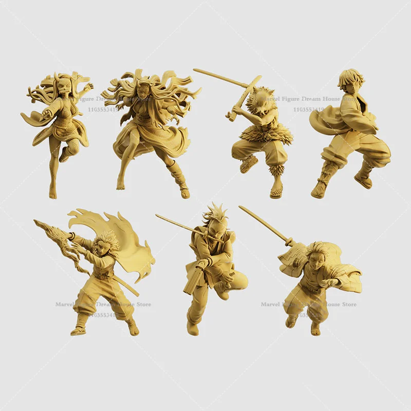 1/64 1/43 1/35 Miniatúrna scéna v mierke démon Demon Slayer Team Japanese Hot Blood Anime Postavy