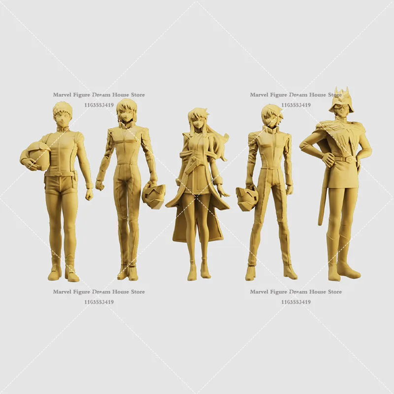1/64 1/43 Miniatúrna scéna Biely model biely model un-podlievaný vodič Amuro Ray Char Aznable Kira Yamato Athrun Zala Mini Action Figur