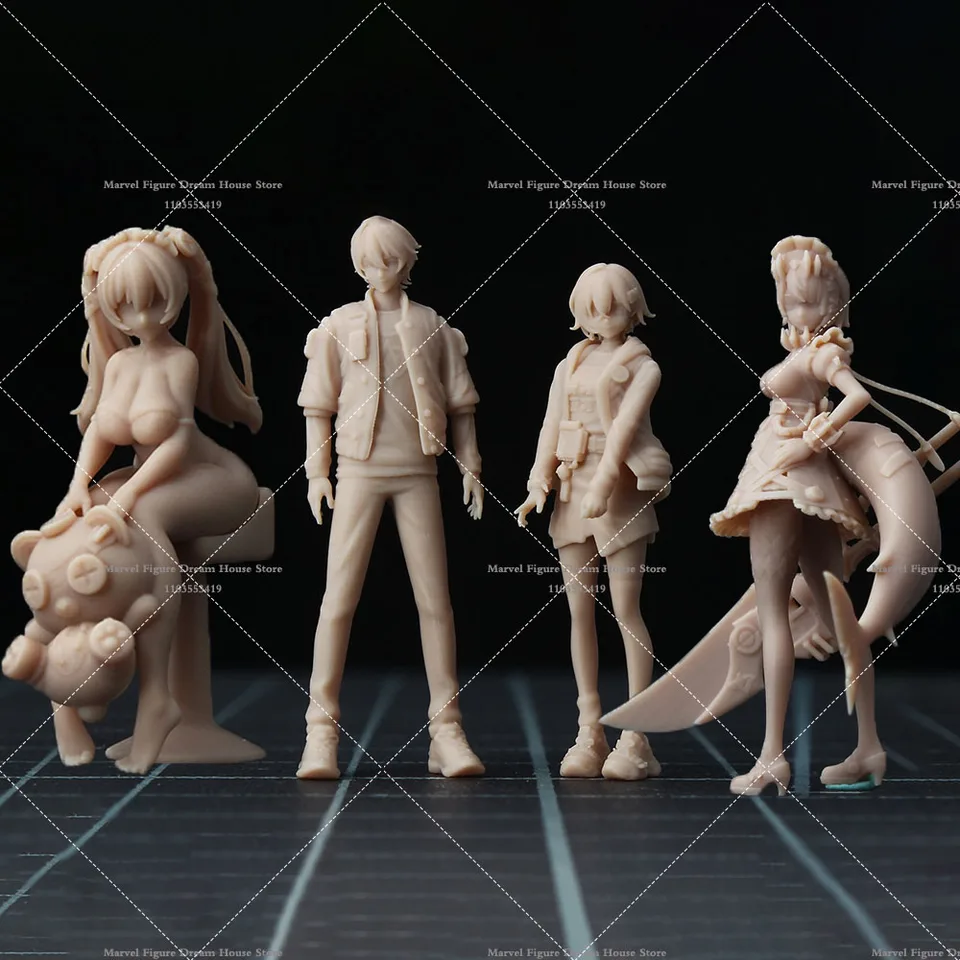 1/64 1/43 Miniatúrne scénické príslušenstvo biely model un-Panited Zenless Zone Zero Wise Belle Ellen Joe Corin Wickes Action Obrázok