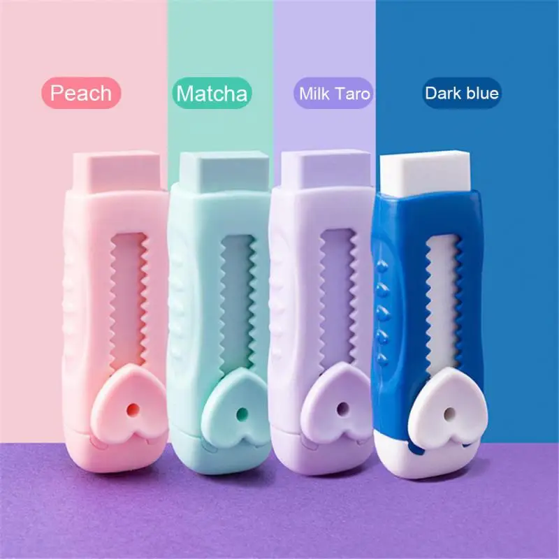 1/6ks ceruzka gumy Užitočné prácou šetrenie Push Pull Gum Creative Creative Wiping Pre študentov kreslenie písania školy SU