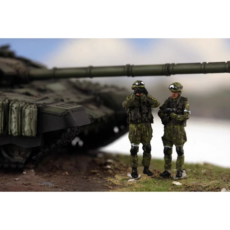 1:72 Model mierky 2ks Rusko Battlefield pozorovanie veliteľských vojakov Vojaci Akčné figúrky hračky hračky pre domácich majstrov
