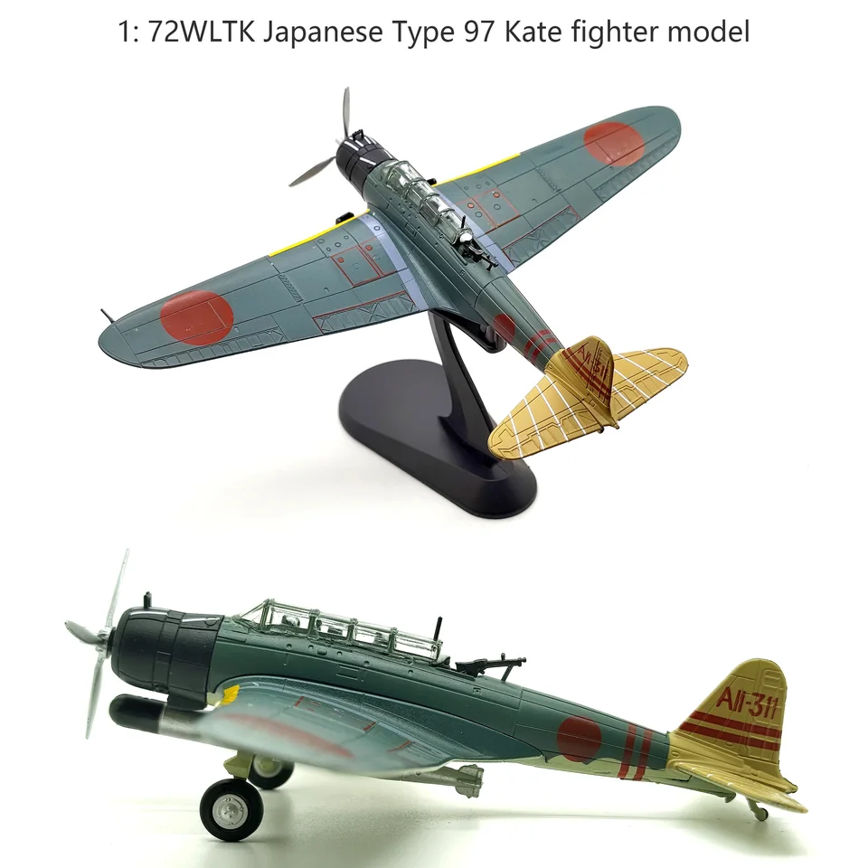 1: 72 WW2WLTK japonský typ 97 （Kate） Fighter Model zliatiny simulácia hotového kolekcie Produkty Model