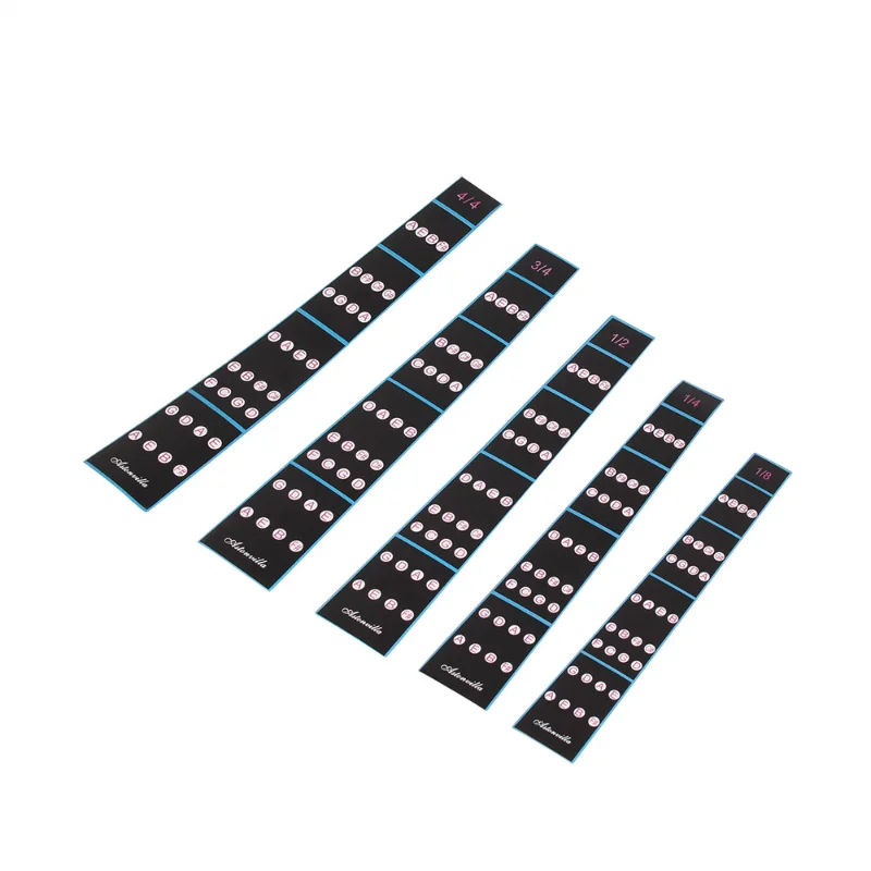 1/8-4/4 Husľové intonačné nálepky Fretboard Marker Začiatočník učenia pomocných nástrojov Husľové nálepky Výmena príslušenstva