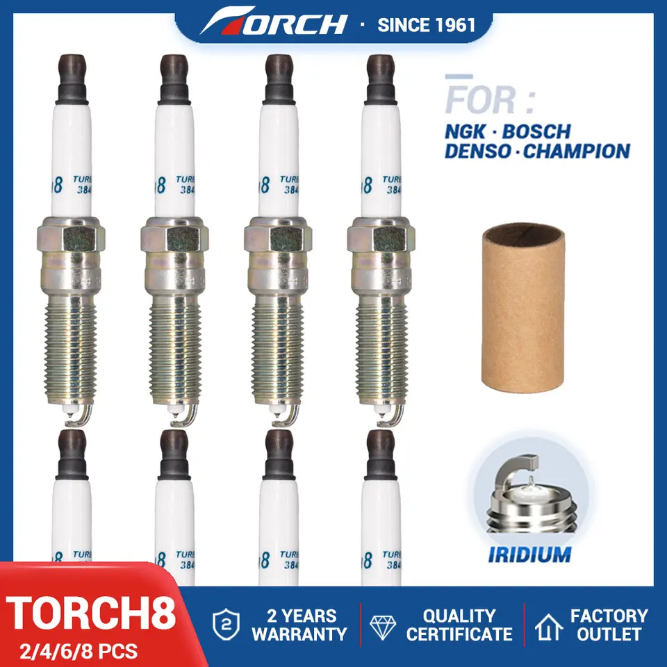 1-8ks Iridium Platinum Candles Vymeňte za GM 12674112 41-153 12673527 41-156 Ilnar8c7dg AR5NII332 Zapaľovacie sviečky TORCH8 YH8RTIP