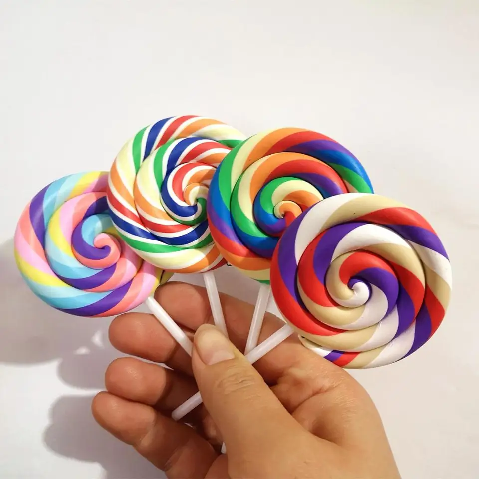 1/8ks slime kúzla farebný veľký lízatko Soft Clay Plasticip plasticid Slime Accessories Vyrábanie dodávok pre hračky pre deti