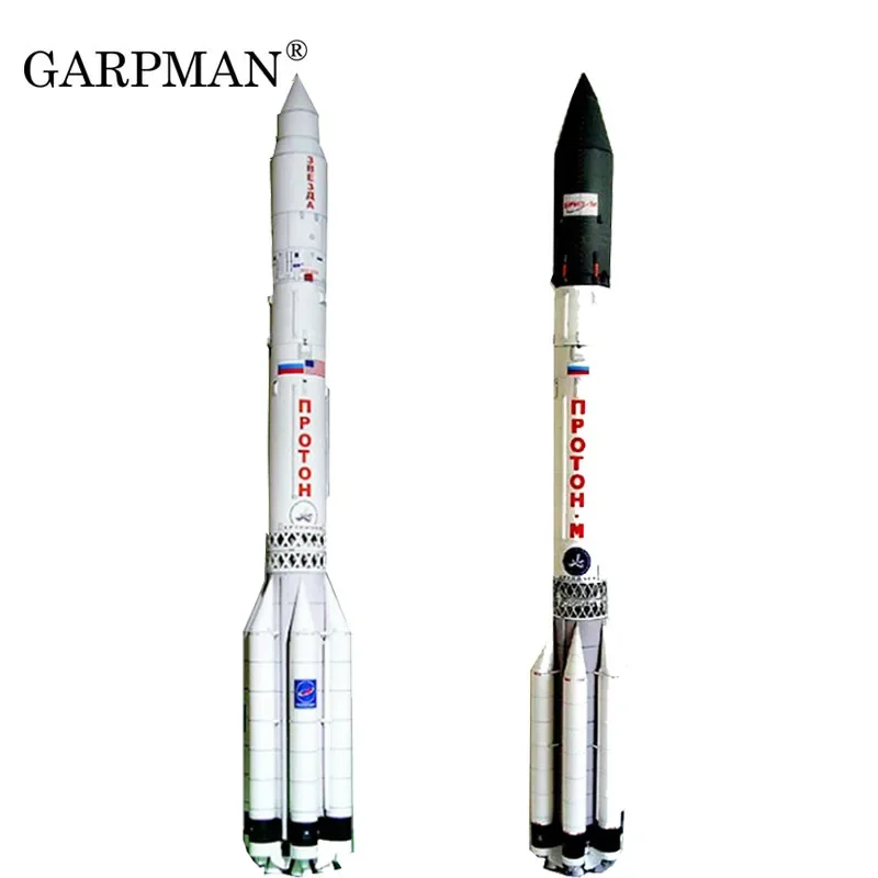 1/96 Proton M Rocket 57 cm 3D papierový model Profesionálny manuál pre domácich majstrov kozmická loď Origami Toy
