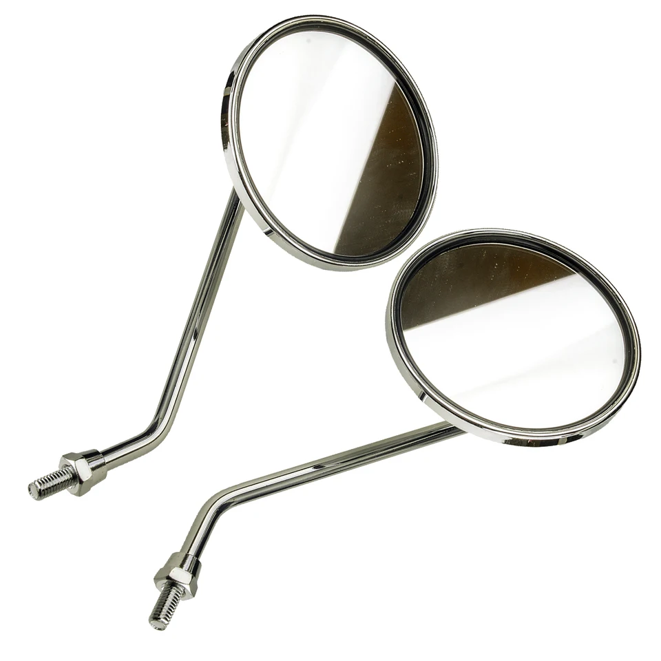 1 Dvojica Chrome Vintage Style Zadné zrkadlo Sada 88110-028-000 Fit for Honda Z50 ST50 ST70 CH50 CH70 CL70 CT90 CL90 CB100 CB125
