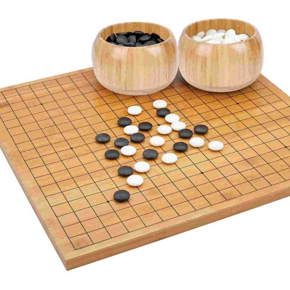 1 Dvojica jednoduchých šachových kusov úložného priestoru Go Chess Game Storage puzdro (khaki) Go Chess Jar Chess Case Case