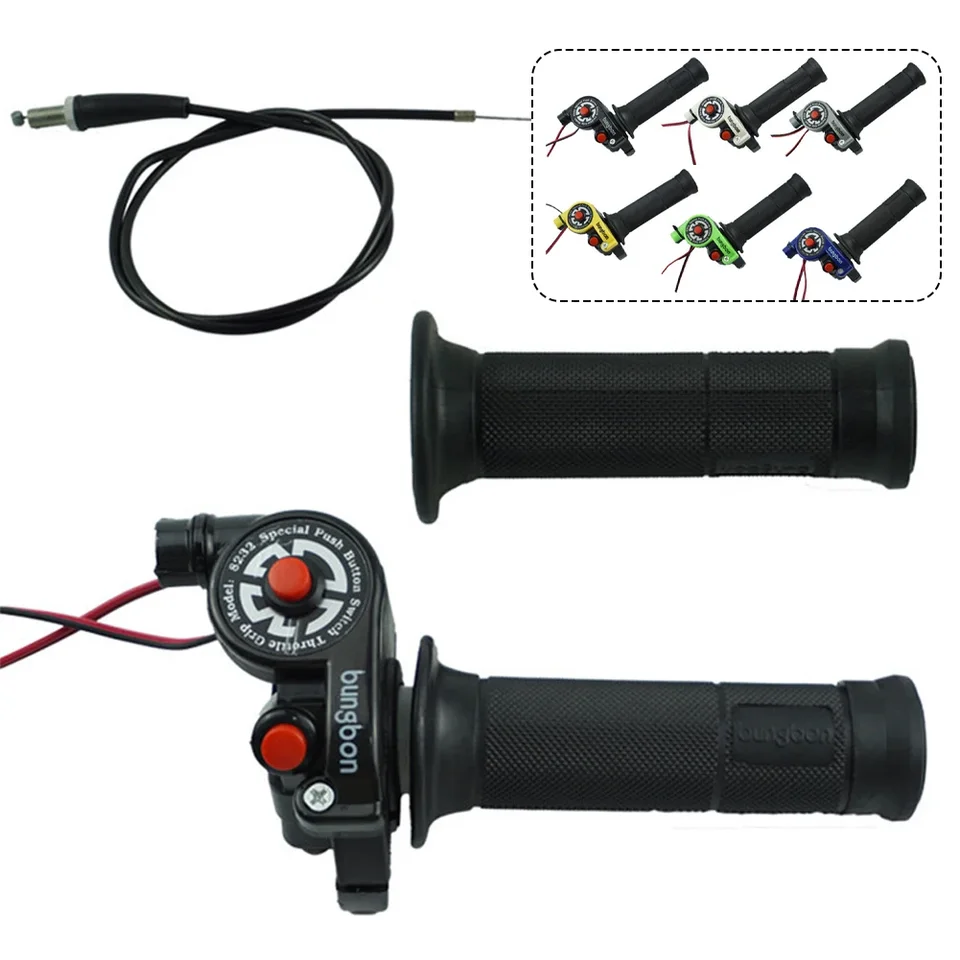 1 Dvojica Motorcycle Coverbar Coverbar Modifikácia Príslušenstvo Off-road Accelerator Color Riadidlá pokrývky veľkej škrtiacej klapky