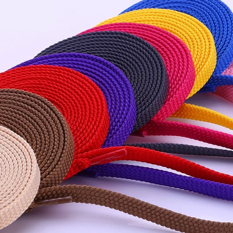 1 dvojica plochej čipky vynikajúca vysokokvalitné polyesterové šnúrky módne športové príležitostné topánky Laces Slid Ploch šnúrky 26 Colors Classic
