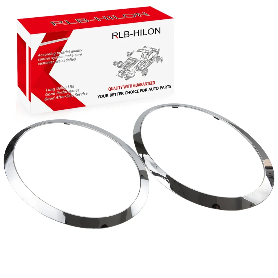 1 dvojica predného svetlometu orezávacia oblúk krúžku dekorácie rámu Styling Chrome pre BMW Mini Cooper F55 F56 F57 2014-2023