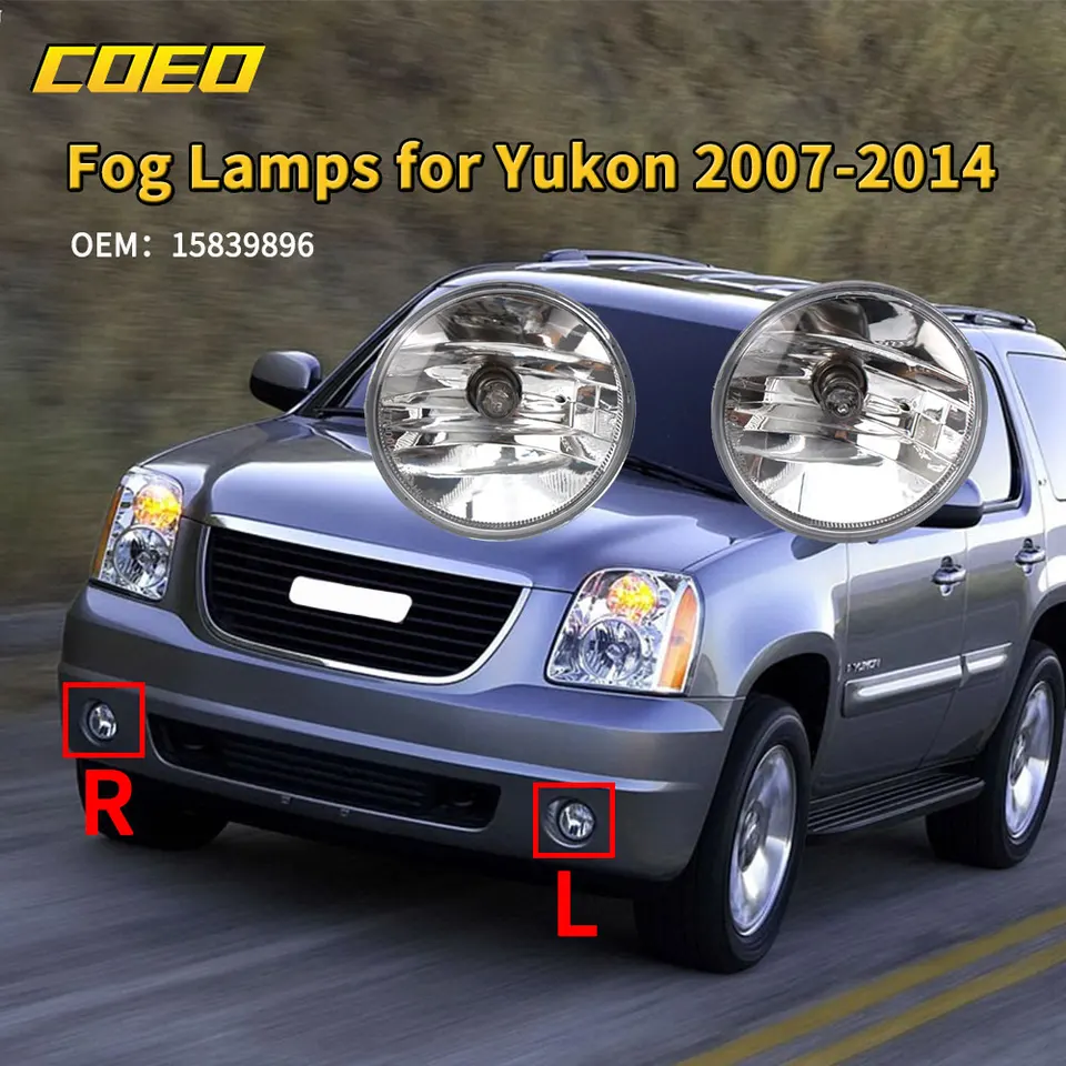 1 dvojica zostava svetlo svetla predného nárazníka pre Chevrolet GMC Yukon 2007-2014 15839896