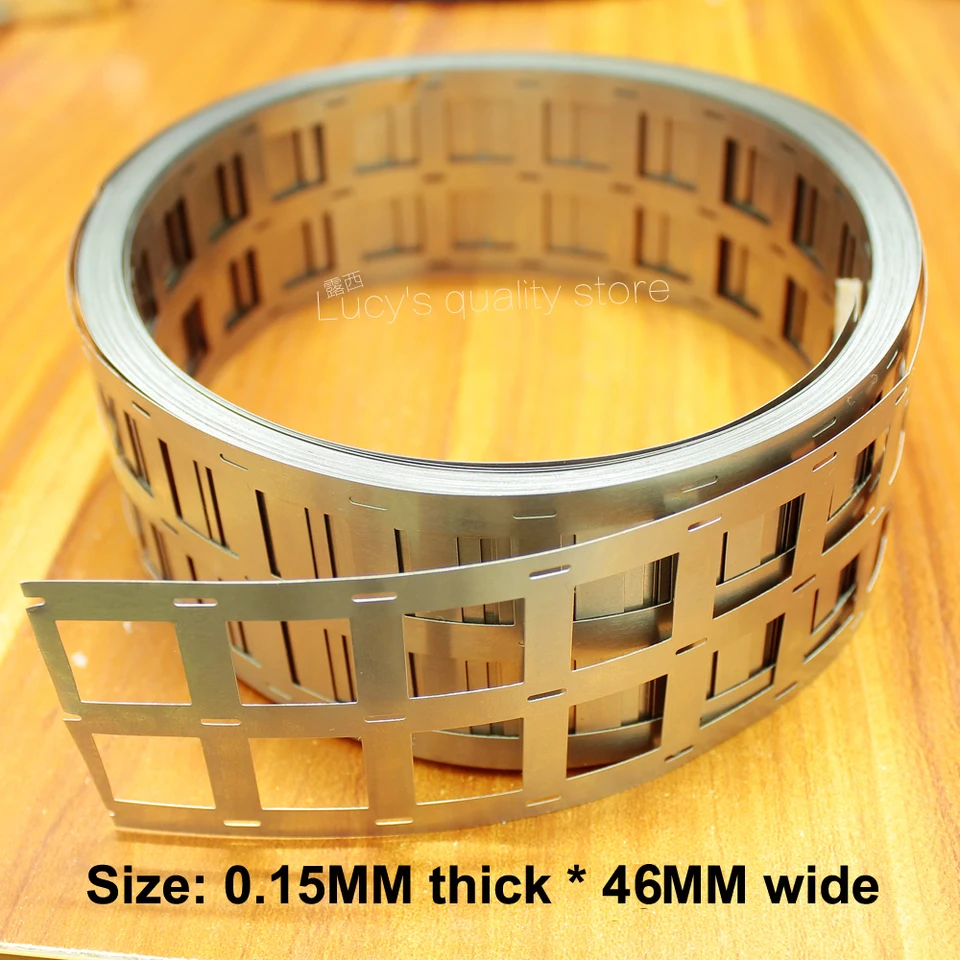 1 kg 18650 Power batéria Špeciálne škvrny zváracie niklové oceľové plech niklu 0,15 mm*46 mm dierovanie 3 a 10 reťazca