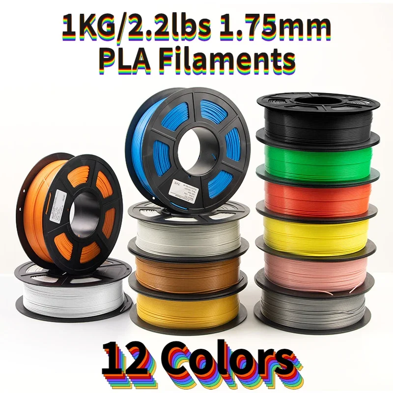 1 kg/2,2 libier platové vlákno 1,75 mm pre 3D vlákno tlači