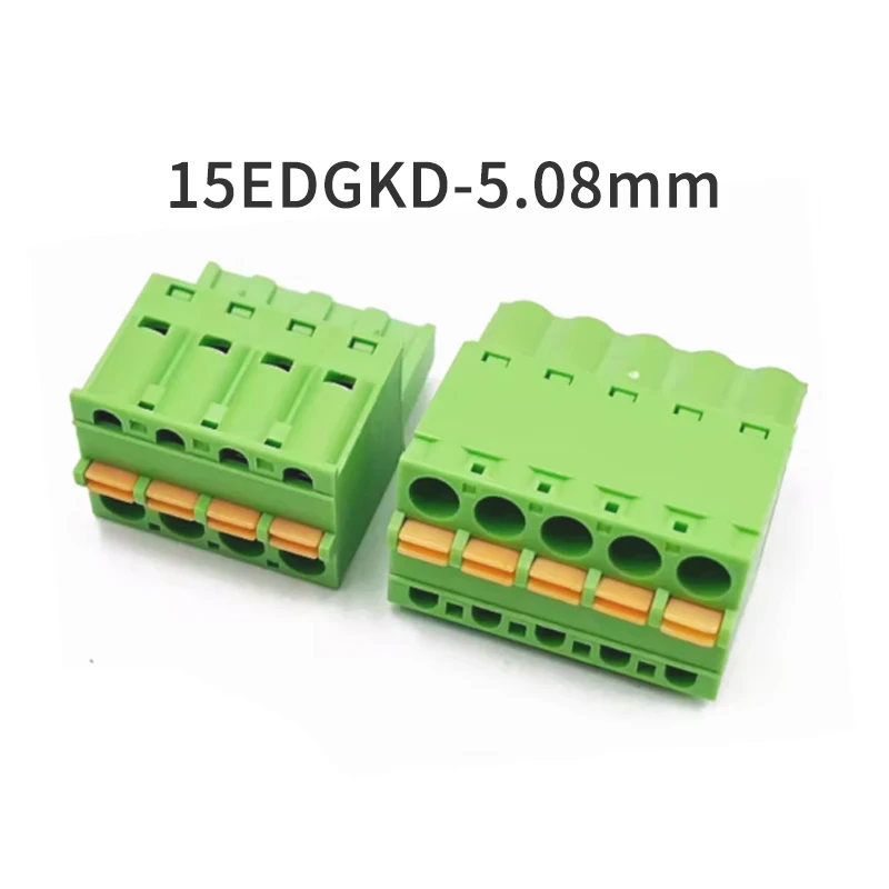 (1 ks) 15edgKD-5,08 mm jednotlivé zástrčky Plug-in/plug-out/tlač Phoenix Solover Board PCB Spájkovacia doska skrutkovacia pružina