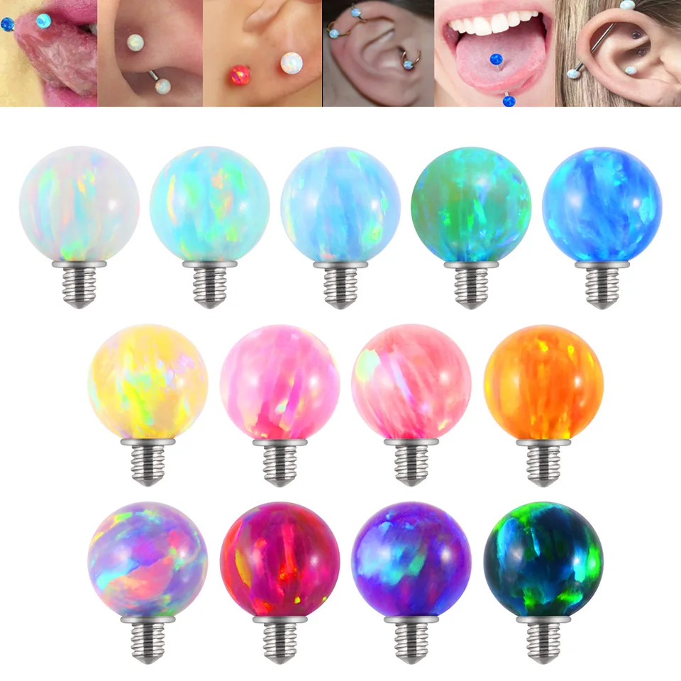 1 ks 361l chirurgická oceľ opálová dermálna kotva horná mikro dermálna kotva piercings pokožka potápací povrch Piercing Sex Body šperky
