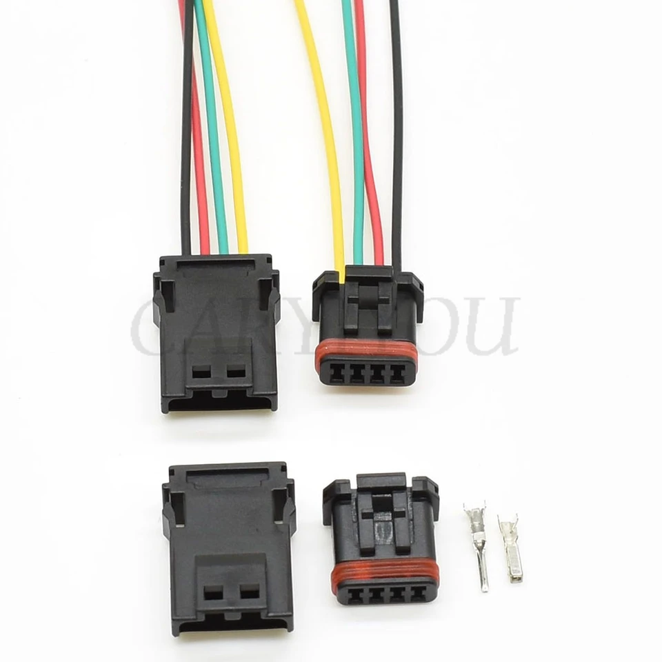 1 ks 4 PIN Automatické elektrické puzdro Kryt vodotesného káblového zväzku konektor MX19004S51 MX19004P51 MX19004P52 MX19004S52