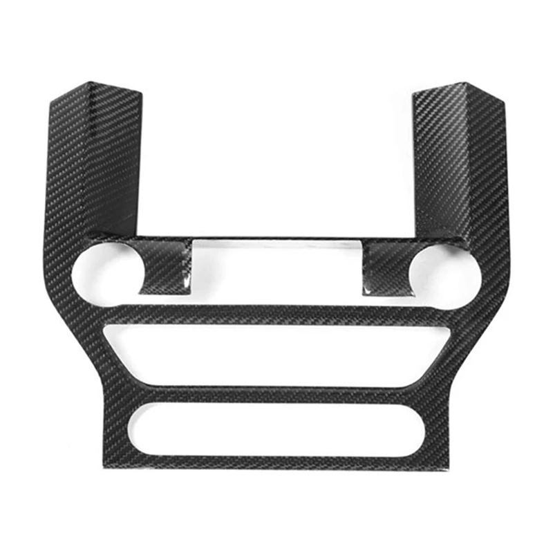 1 ks automobilové uhlíkové vlákno Interiér Center Console GPS Panel Tink Tink Fit for Ford Mustang All Model 2014 -18