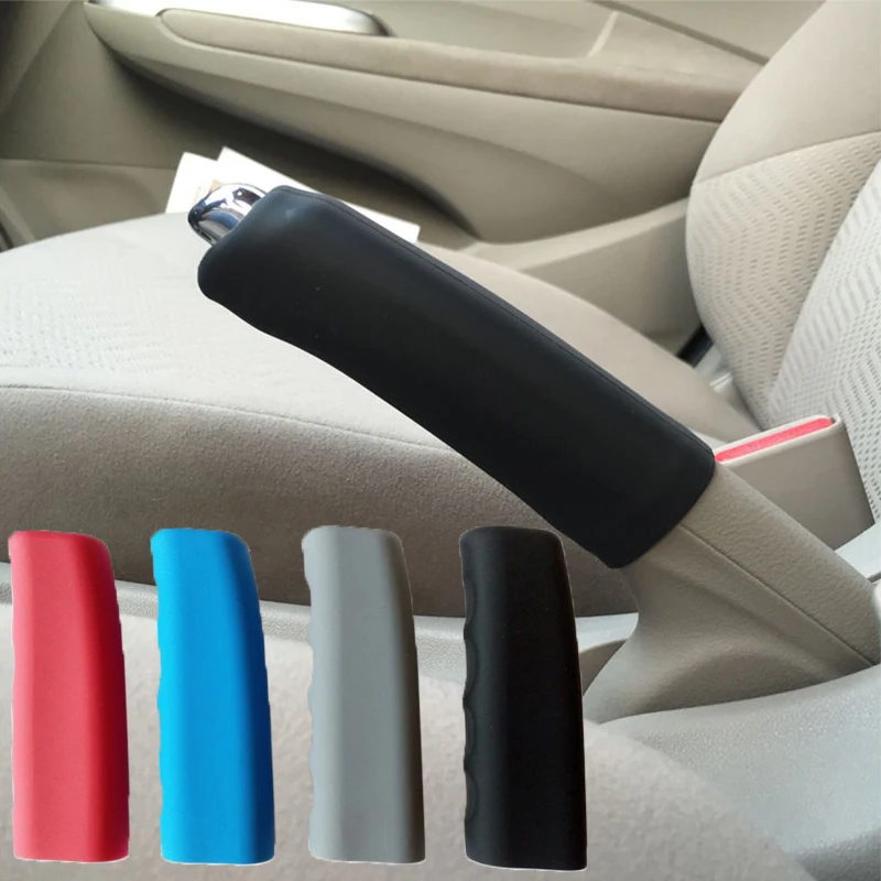 1 ks CAR Univerzálne silikónové ručné brzdenie pokrýva nelip ruku pre Ford Focus 3 Chevrolet Cruze Hyundai Solaris Fiat 500 500C 500L