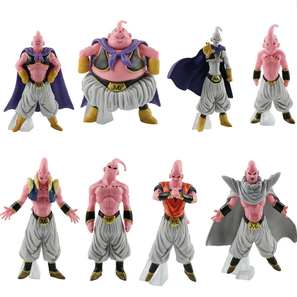 1 ks Dragon Ball Z Fat Majin Buu Akčné figúrky osem druhov evolučnej formy tenkého zlého modelu PVC Model Collection