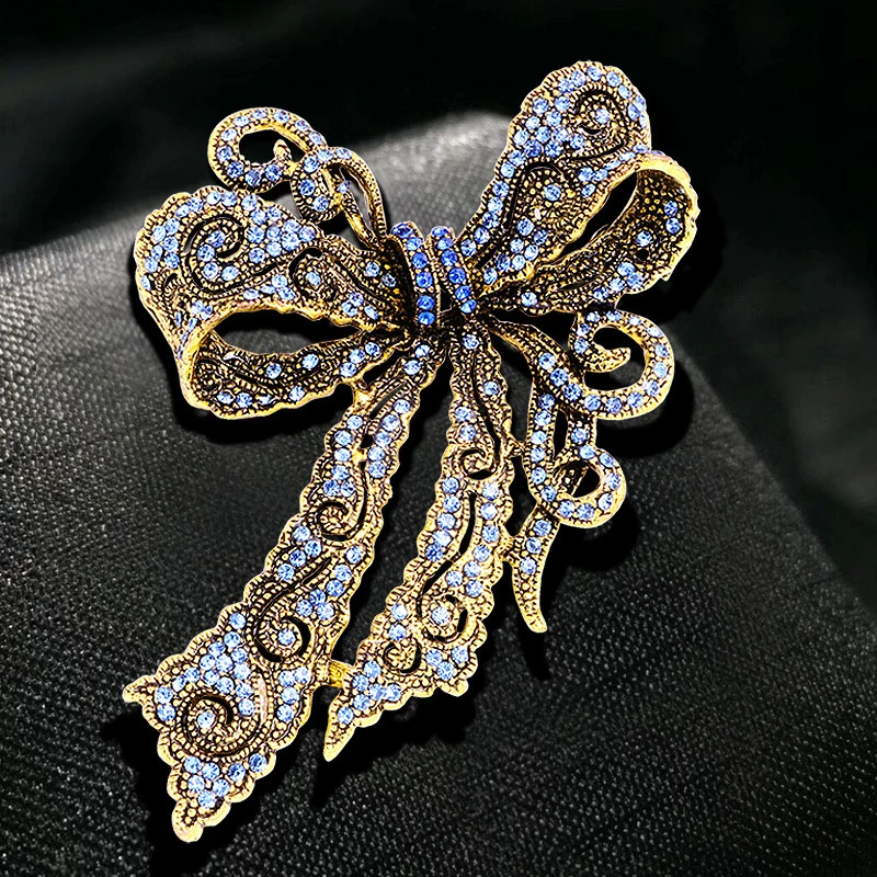 1 ks Dámske dámske dámske brošňové brošňa Retro Bow Corse Pin Accessories