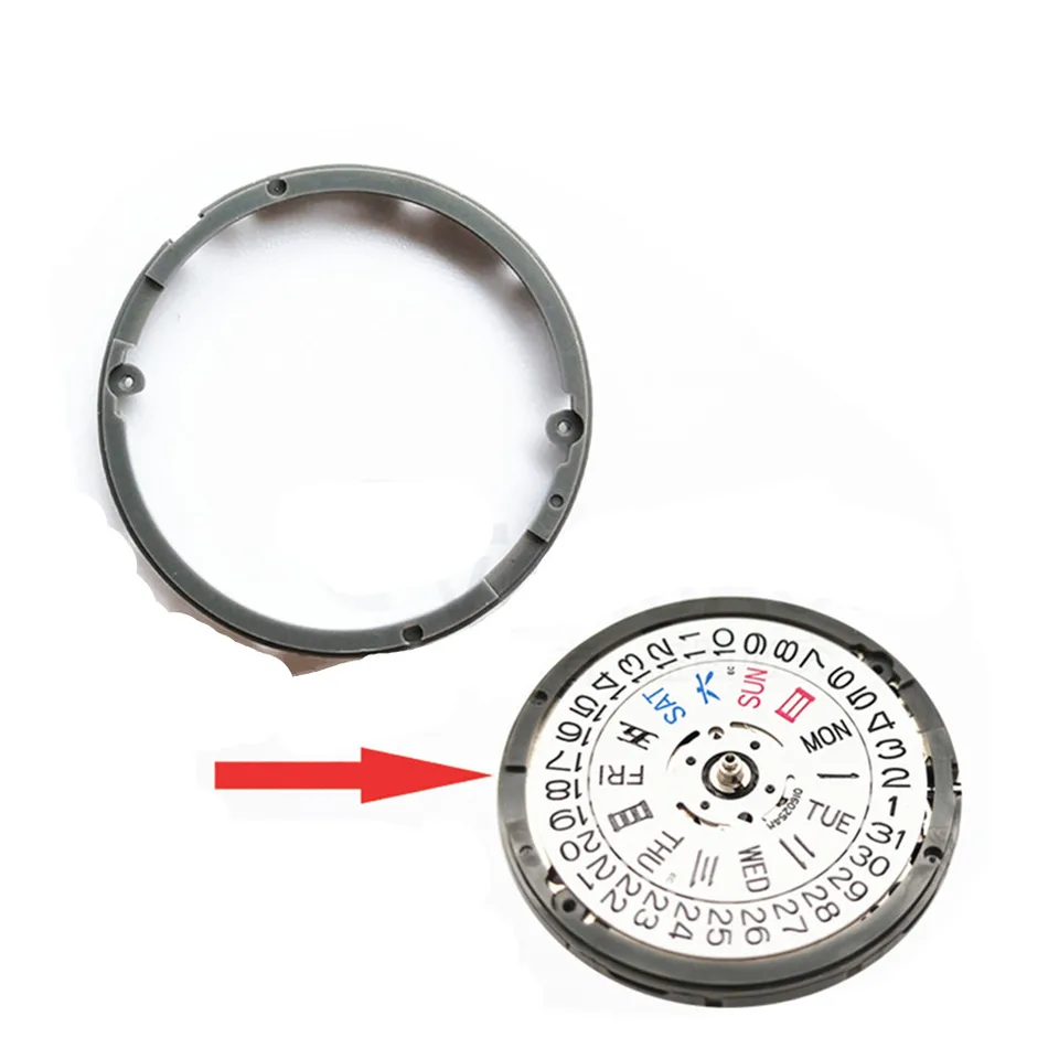 1 ks Hodinový pohyb hodiniek Holding Spacer Ring Plastový držiak na číselník Kruh pre NH36 NH35 7S26