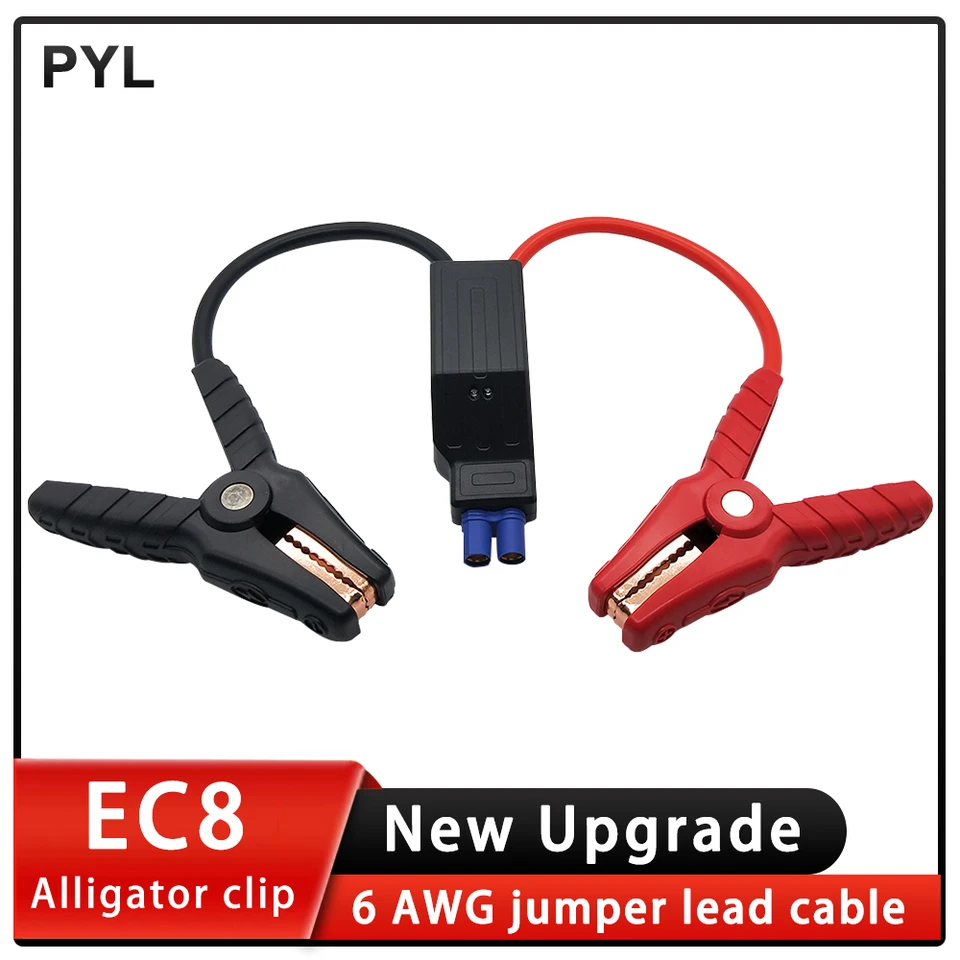 1 ks inteligentné posilňovacie vozidlo Aligátor Aligátorové svorky EC8 Intelligent Clip Clip Clip Clip Red-Black Clips pre skokový štartér