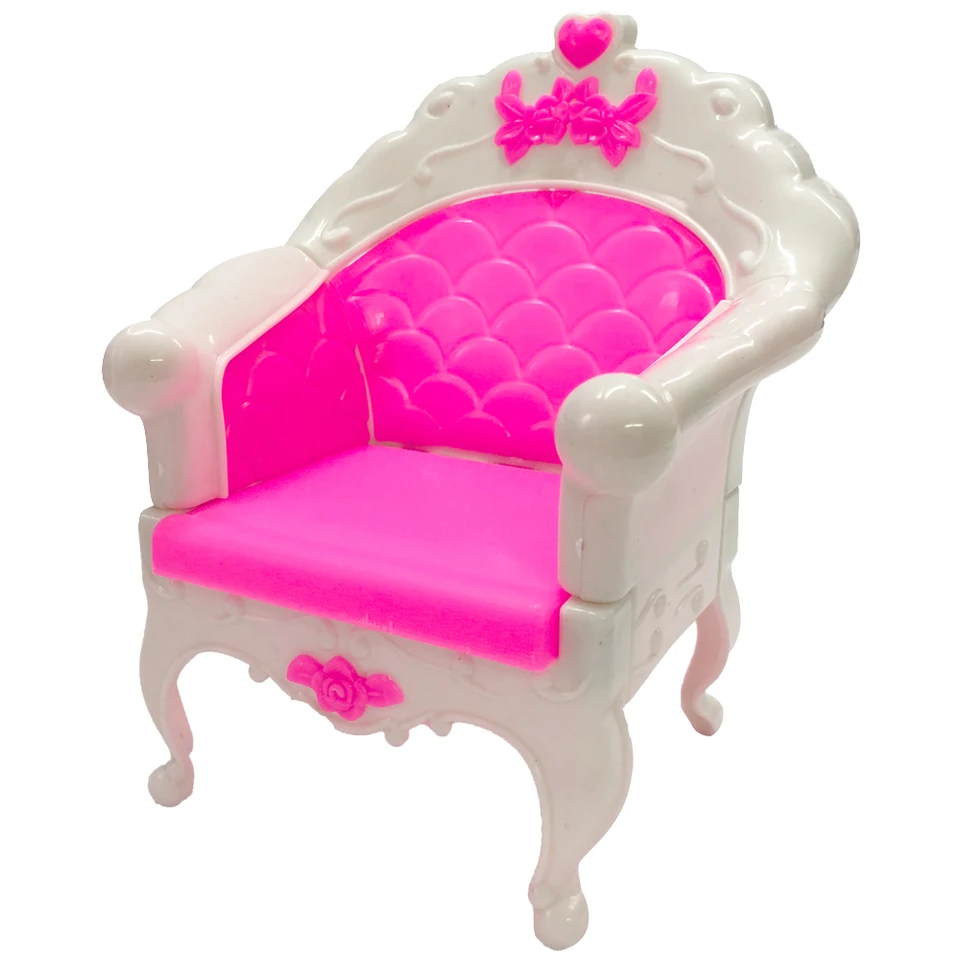 1 ks ks Domovou stoličkou Fashion Dream House Stolička Zhromaždená pohovka kreslo Plastový nábytok pre 1/6 bábik