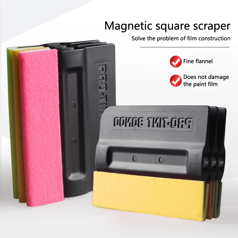 1 ks Magnetická karta Squeegee Felt Letter Edge Squeegee bez škrabanca