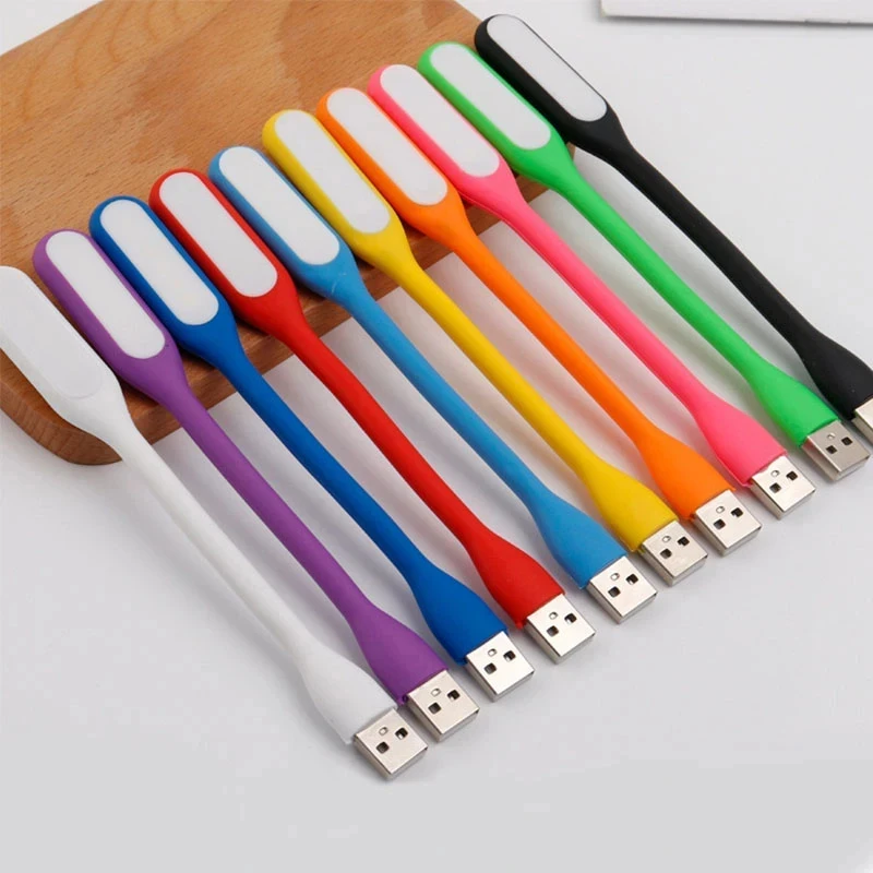 1 ks Mini 5V USB LED svetlo prenosné prenosné ochrana očí Nočné svetlá Ohybná stolová lampa čítania lampa pre notebook s výkonom banky