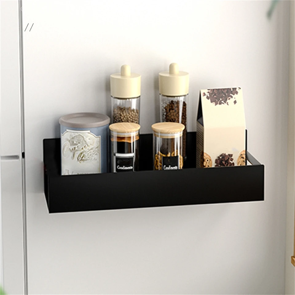 1 ks Moveable Magnetic Spice Rack Držiteľ korenia pre organizátor skladovania chladničky 29x9,5x7,8 cm