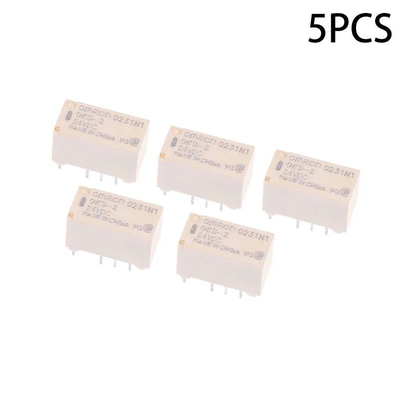 1 ks nový G6S-2 5VDC 12VDC 24VDC signálne relé 8pin DC 5V 12V 24V 2A Mini Signal Switch Relays Relays