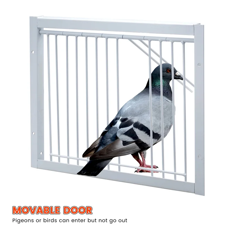 1 ks Pigeon dvere drôtové tyče Ráme Vstup do dverí