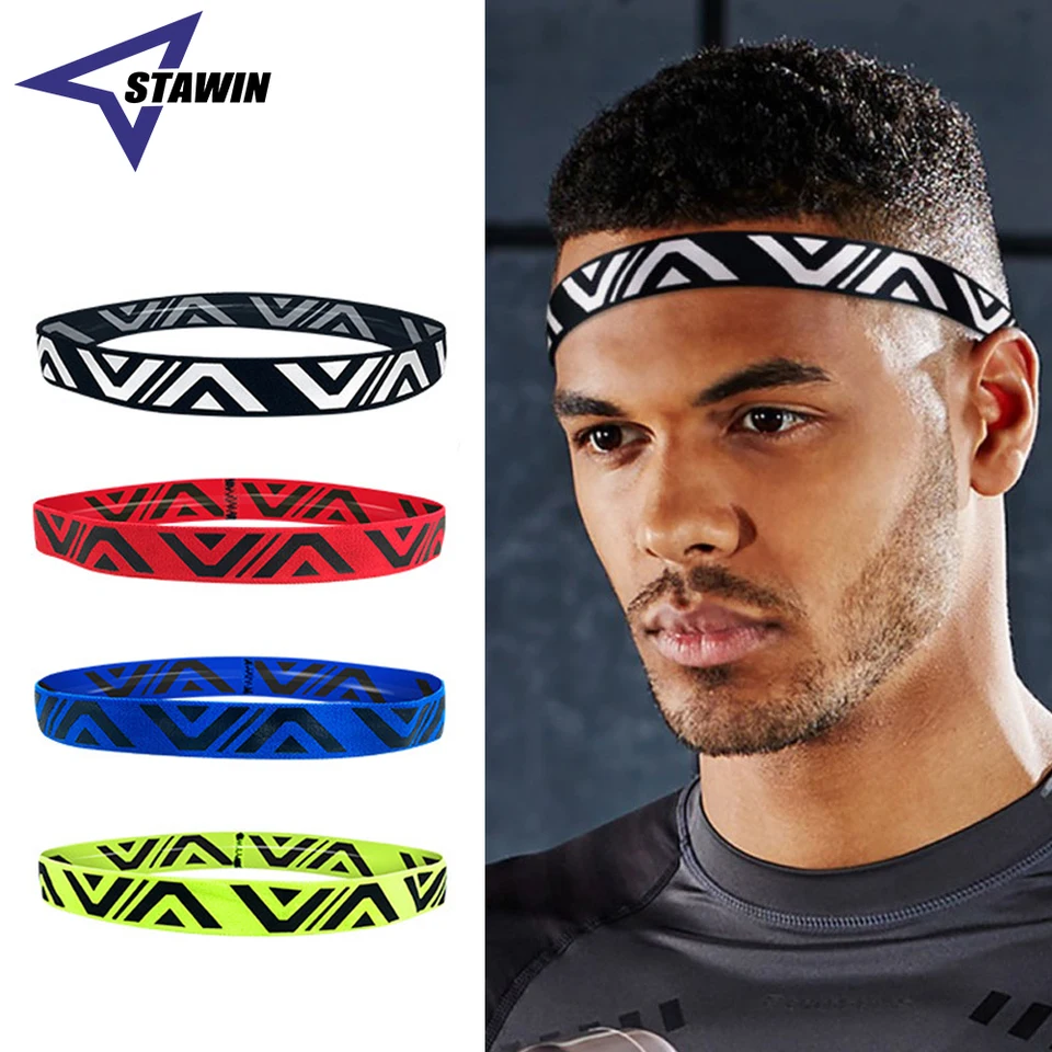 1 ks Priedušné športové fitness potné pásy Pánske elastické čelenky široké poter Stretch Pow Women Sport Yoga Run Solid Hairband