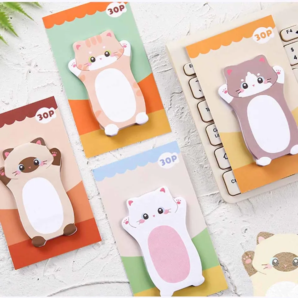 1 ks roztomilý kawaii mačiatko mačiatko lepkavé poznámky Sticker memorand scrapbooking Scrapbook Office Dodávky kancelárske potreby darček